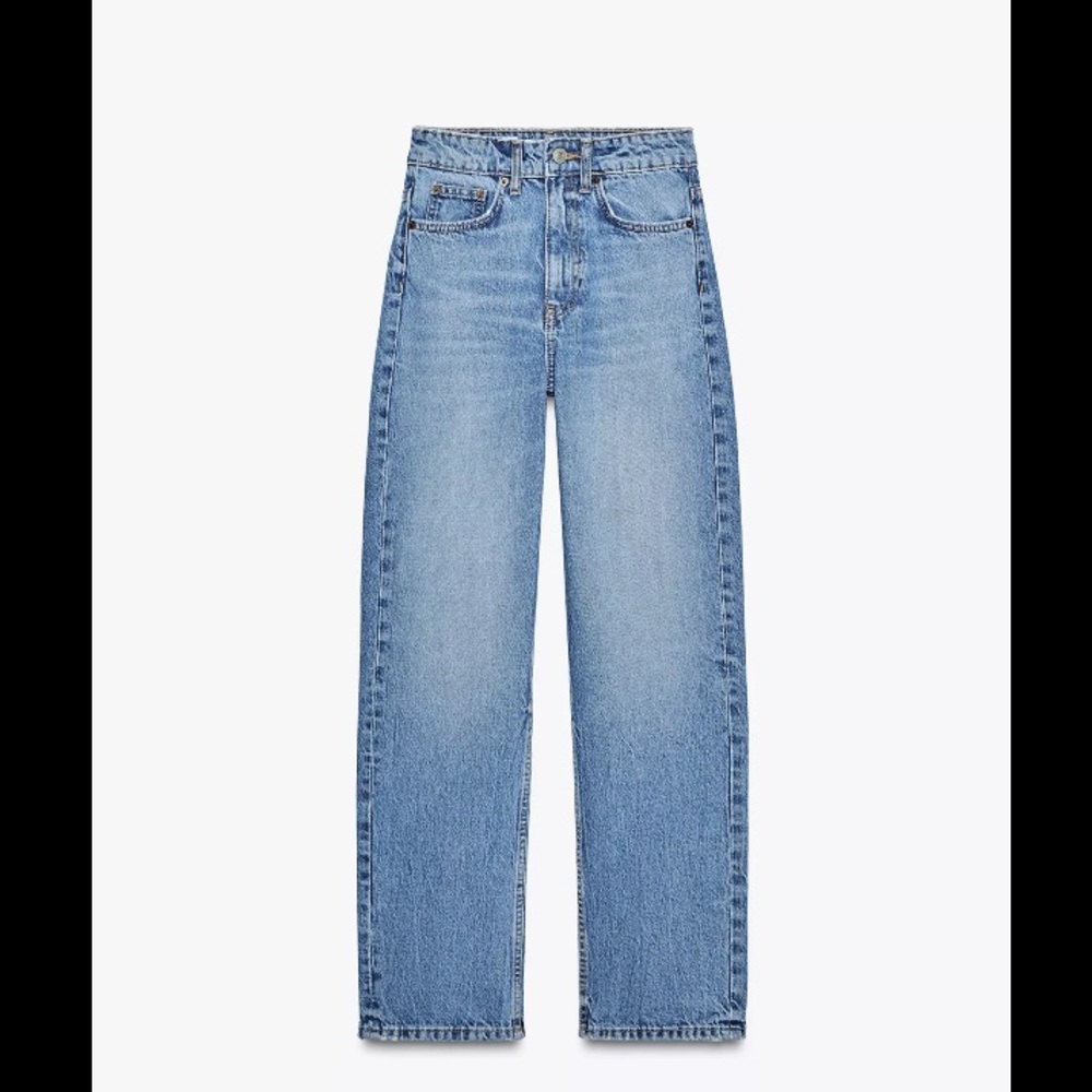 Zara High-Waisted TRF Mom fit jeans